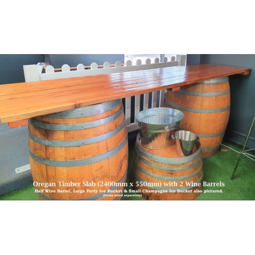 Timber Slab & Barrels